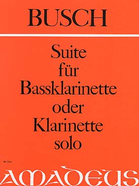 Illustration de Suite pour clarinette basse seule op. 37a