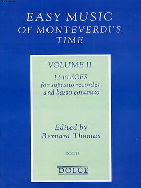 Illustration easy music of monteverdi's time vol. 2