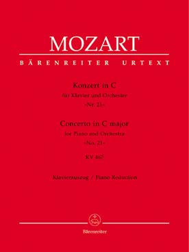Illustration de Concerto N° 21 K 467 en do M, réd. piano