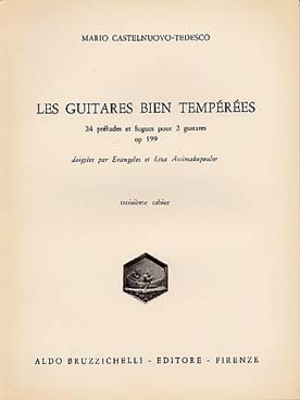 Illustration de Les Guitares bien tempérées, 24 préludes et fugues (tr. Matarazzo et Fragnito) - Vol. 3 : 6 Préludes et fugues op. 199