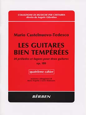 Illustration de Les Guitares bien tempérées, 24 préludes et fugues (tr. Matarazzo et Fragnito) - Vol. 4 : 6 Préludes et fugues op. 199