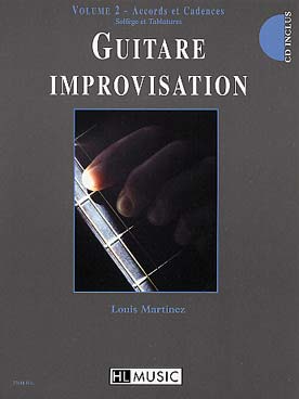 Illustration de Guitare improvisation : méthode de guitare jazz avec CD d'écoute - Vol. 2 : accords et cadences