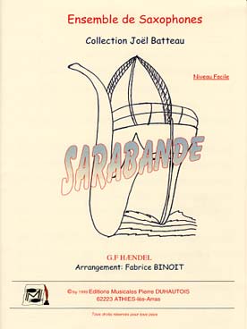 Illustration de Sarabande pour ensemble de saxophones (tr. Binoit)