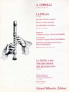 Illustration de La Folia pour flute à bec et guitare