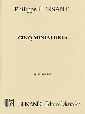 Illustration hersant 5 miniatures (flute alto seule)