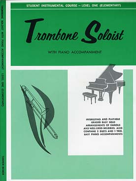 Illustration trombone soloist with piano