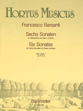 Illustration barsanti sonates (6) op. 1