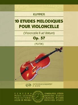 Illustration kummer etudes melodiques (10) op. 57