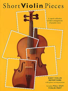 Illustration de SHORT VIOLIN PIECES : 27 arrangements de Hywel Davies (musiques de film, classique, traditionnel...)