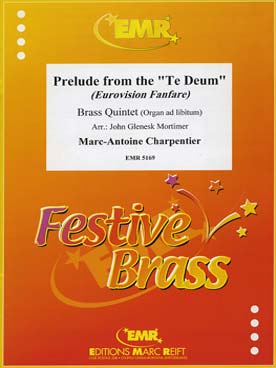 Illustration de Prélude du Te Deum pour 2 trompettes, cor, trombone, tuba et orgue ad libitum (tr. Mortimer)