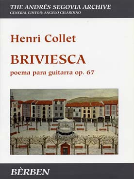 Illustration de Briviesca, poème pour guitare op. 67 (coll. Segovia Archive, avec fac-similé)