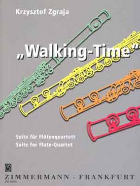Illustration de Walking time pour 4 flûtes