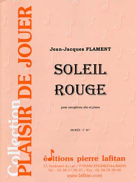 Illustration de Soleil rouge pour saxophone alto