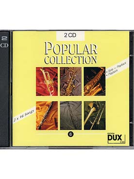Illustration de POPULAR COLLECTION - Vol. 6 : double CD play-along