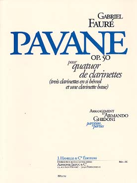 Illustration de Pavane op. 50, tr. Ghidoni pour 4 clarinettes