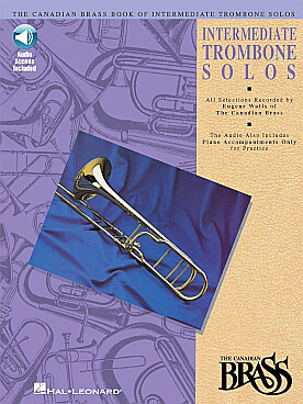 Illustration de CANADIAN BRASS BOOK OF INTERMEDIATE TROMBONE SOLOS + accès audio