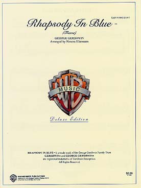 Illustration de Rhapsody in blue (thème) arrangé pour piano 4 mains facile