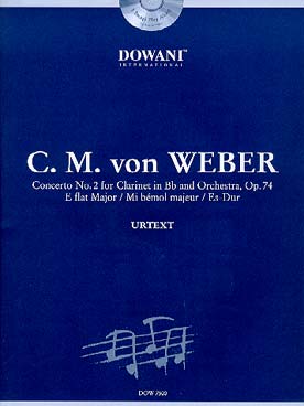 Illustration de Concerto N° 2 op. 74 en mi b M pour clarinette et orchestre (avec CD orchestre)