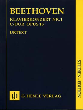 Illustration de Concerto pour piano N° 1 op. 15 en do M - éd. Henle
