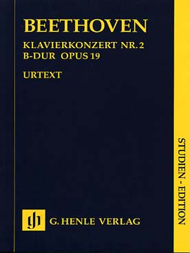 Illustration de Concerto pour piano N° 2 op. 19 si b M - éd. Henle