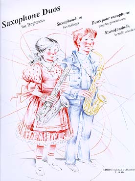 Illustration de SAXOPHONE DUOS for beginners