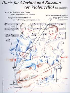 Illustration duos pour clarinette et basson ou cello
