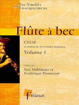 Illustration de FLÛTE A BEC CFEM (fin d'études) (collection fac-similés et enseignement) - Vol. 1 : Telemann, Mancini, Chédeville Haendel