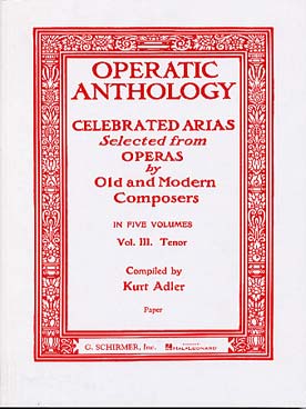 Illustration operatic anthology vol. 3 tenor