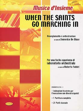 Illustration de WHEN THE SAINTS GO MARCHING IN, arr. pour ensemble variable tous instruments (conducteur + 21 parties)