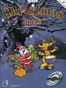 Illustration de CHRISTMAS DUETS avec CD pour un ou deux instruments et piano - Trompette ou clarinette