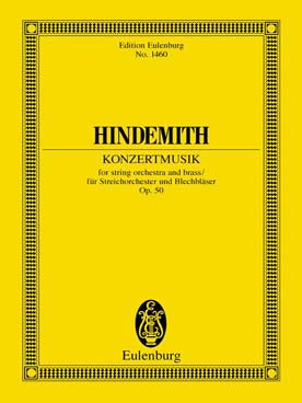 Illustration de Konzertmusik op. 50 pour orchestre à cordes et cuivres