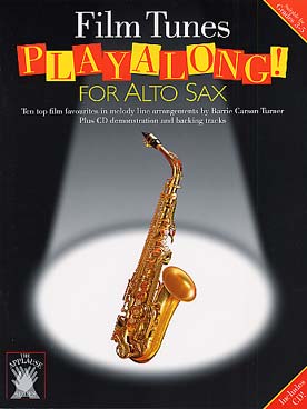 Illustration de PLAY ALONG FILM TUNES : 10 musiques de film (Goldfinger - Pocahontas - E. T. - Mission impossible...)