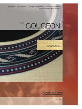 Illustration de Concertino pour guitare et orchestre à cordes - Réduction guitare et piano