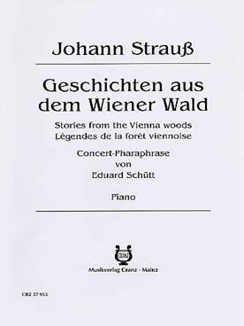 Illustration de Konzertparaphrase sur Hisoire de la forêt vienoise Strauss J.