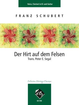 Illustration de Le Pâtre sur la montagne (tr. Peter E. Segal pour voix, clarinette et guitare)