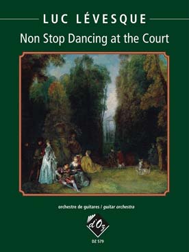 Illustration de Non Stop Dancing at the Court pour orchestre de guitares (guitare 1 à 4, guitare contrebasse)