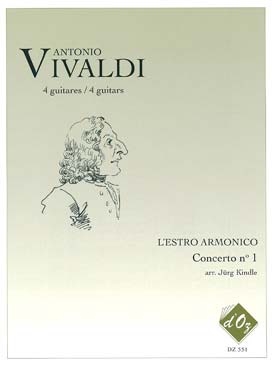 Illustration vivaldi concerto op.  3/ 1 rv 549