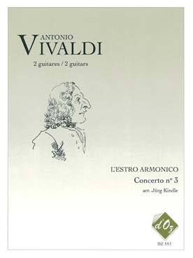 Illustration vivaldi concerto op.  3/ 3 rv 310