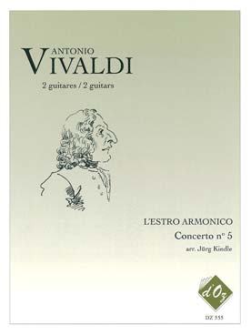 Illustration vivaldi concerto op.  3/ 5 rv 519