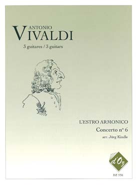 Illustration vivaldi concerto op.  3/ 6 rv 356