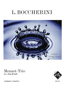 Illustration boccherini menuet-trio pour 4 guitares