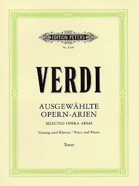 Illustration verdi airs d'operas pour tenor
