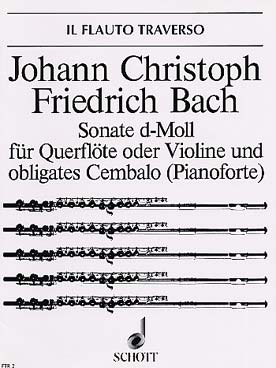 Illustration bach jcf sonate en re min flute/clavecin
