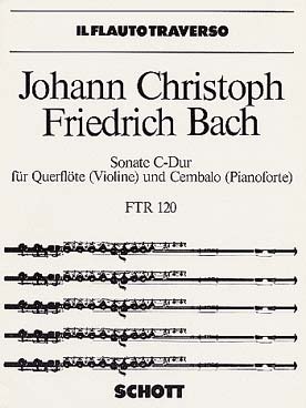 Illustration bach jcf sonate en do maj flute/clavecin