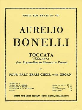 Illustration de Toccata "Athlanta" pour 4 cuivres et orgue