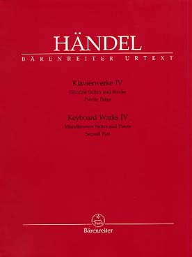 Illustration de Œuvres pour clavier - Vol. 4 : Miscellaneous Suites and pieces