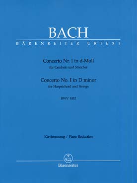 Illustration de Concerto BWV 1052 en ré m - éd. Bärenreiter