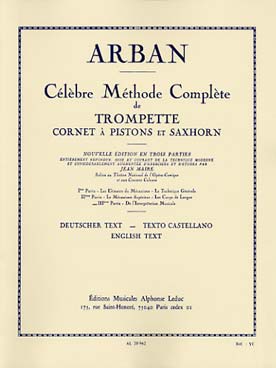 Illustration de Grande méthode "de cornet à pistons et de saxhorn" - éd. Leduc (rév. J. Maire) Vol. 3