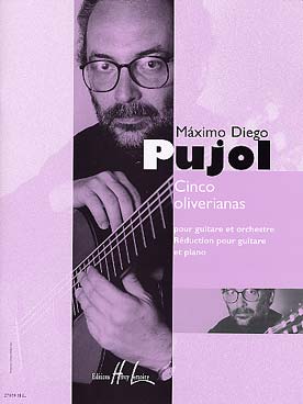 Illustration de Cinco oliverianas pour guitare et orchestre, réduction guitare et piano
