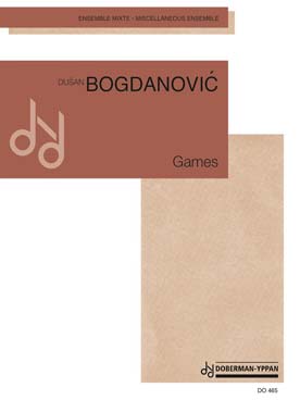Illustration de Games pour voix (mezzo), guitare, flûte alto, contrebasse et 2 percussions   